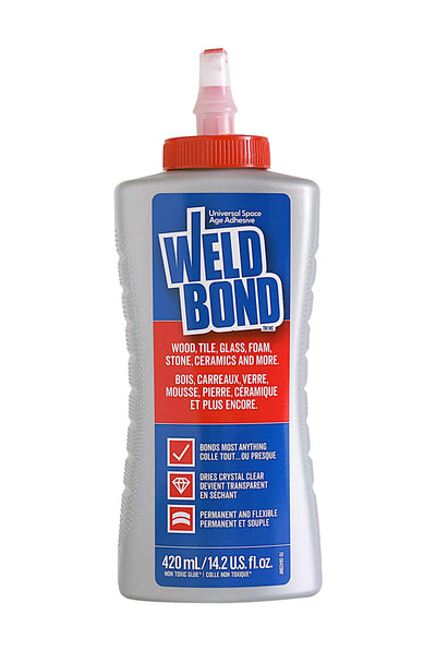 Weldbond Multi-Surface Adhesive Glue, Bonds Most Anything. Use as Wood Glue or on Fabric Glass Mosaic Carpet Ceramic Tile Metal Stone & More.
