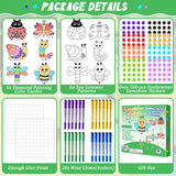 6 Pack Spring Arts Crafts Animals Gem Diamond Suncatcher Wind Chime Crafts for Kids DIY Spring Diamond Painting Wind Chime Gifts Exchange for Kids Qyeahkj