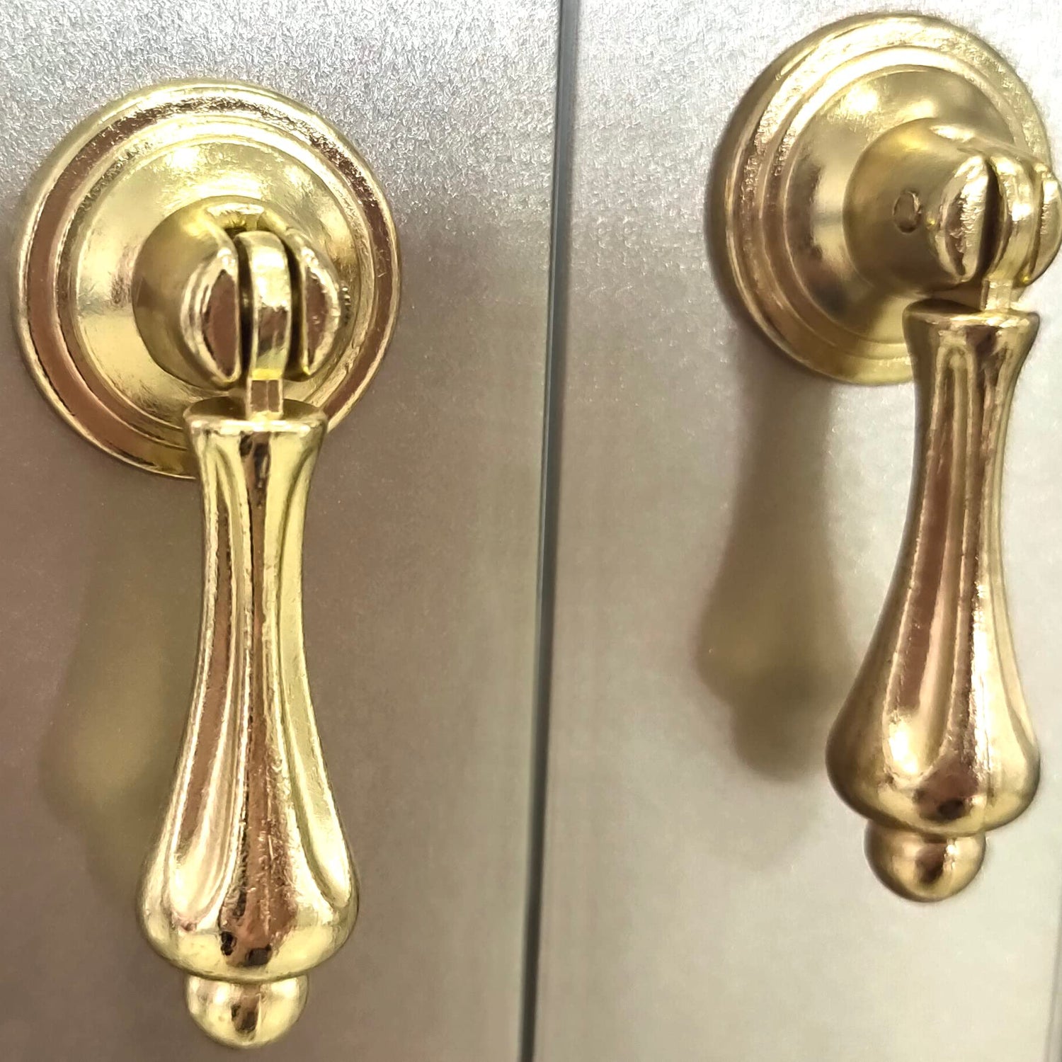 Kings Brand Furniture - Versailles Curio Display Storage Accent Cabinet with Glass Shelves (Gold) Kings Brand Furniture