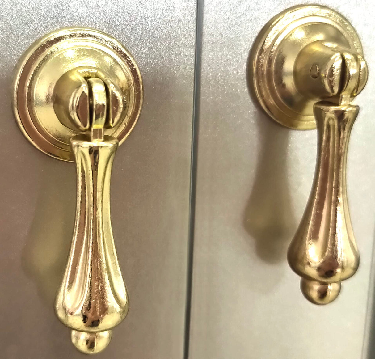 Kings Brand Furniture - Versailles Curio Display Storage Accent Cabinet with Glass Shelves (Gold) Kings Brand Furniture