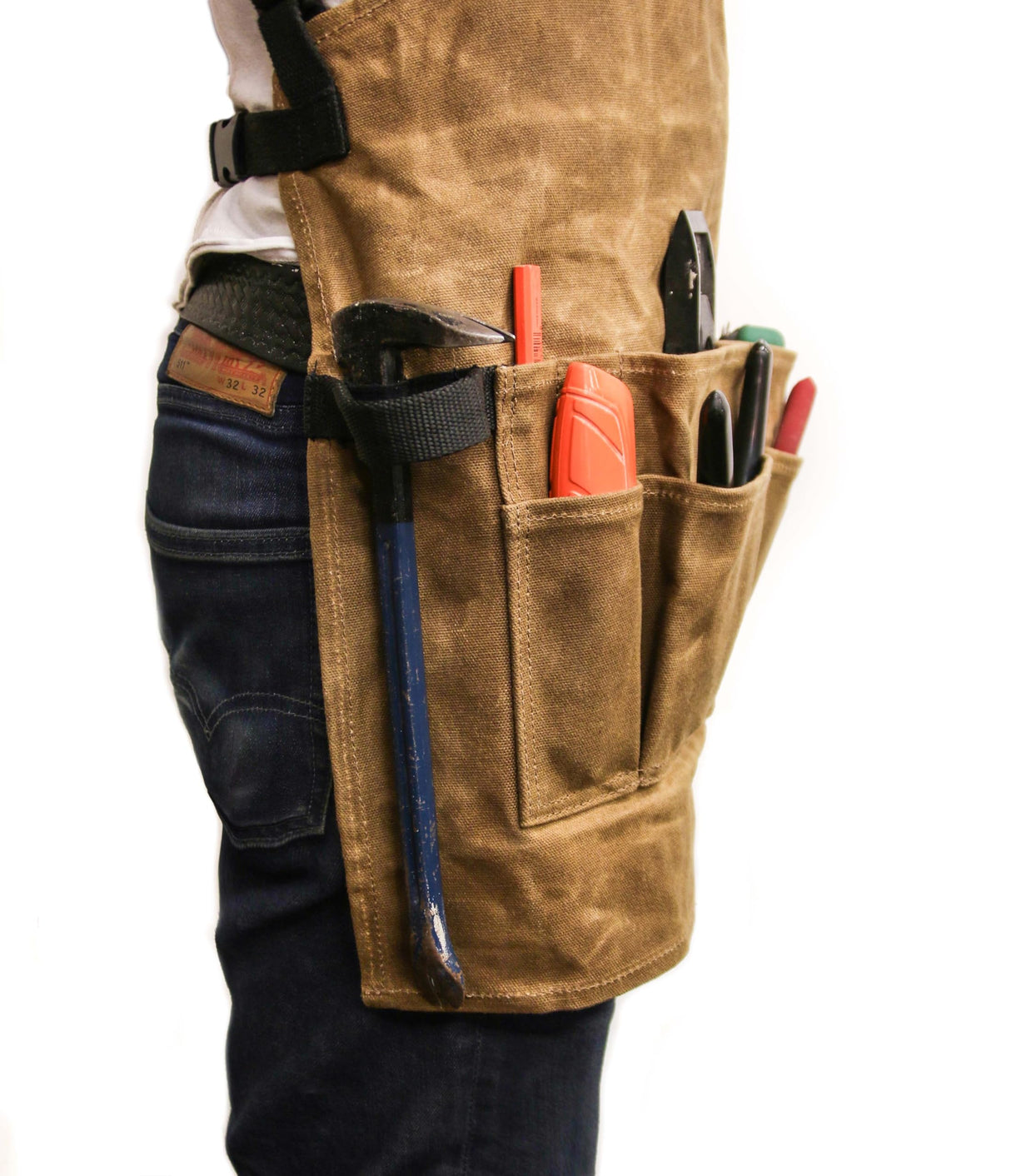 Readywares Waxed Canvas Tool Apron, Carpenter Aprons, Woodworking Aprons Readywares