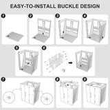 Smartmak Wood Home Steam Sauna, 2 or 3 Person Canadian Hemlock Traditional Luxurious Wooden Indoor Spa Room, with 4.5 kw Heater, Bluetooth Speaker, Smartmak