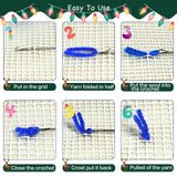 YP Latch Hook Kits for Kids Adults DIY Rug Tapestry Kits with Printed Canvas Embroidery Kits Festival Gifts Home Decoration (C, 18.1inch X 12.6inch) YP