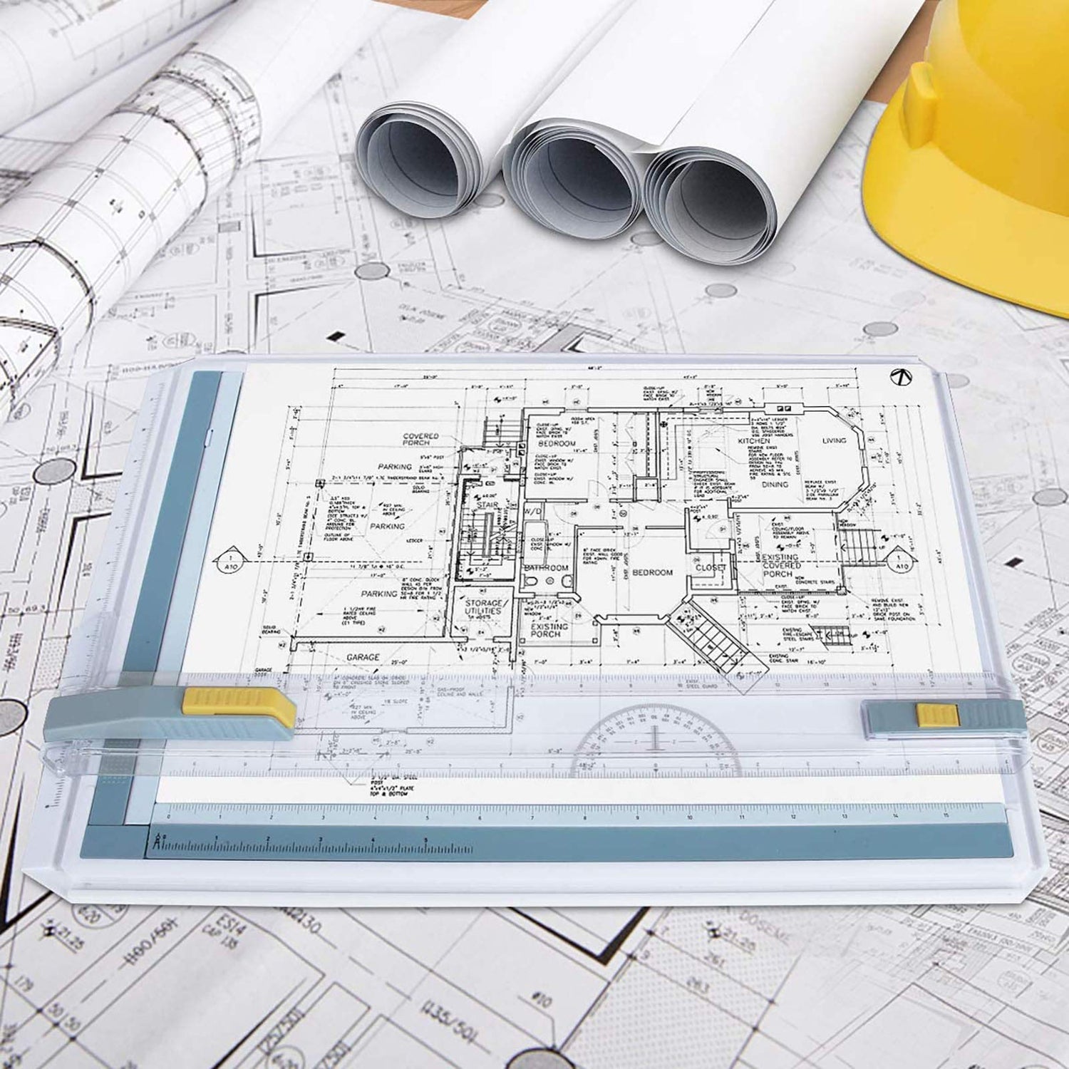 Frylr Inch A3 Drawing Board Drafting Table Multifunctional Drawing Board Table with Clear Rule Parallel Motion and Angle Adjustable Measuring System Frylr