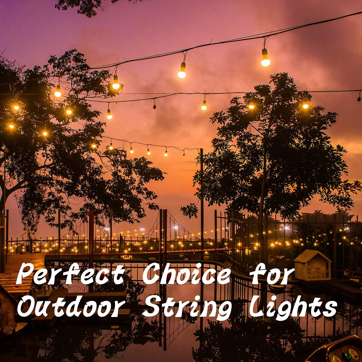 ADIIL 12 PCS String Light Hooks, Q Hanger Hooks with Safety Buckle, Windproof Outdoor Light Hooks for Hanging Patio Lights, Christmas Lights & ADIIL