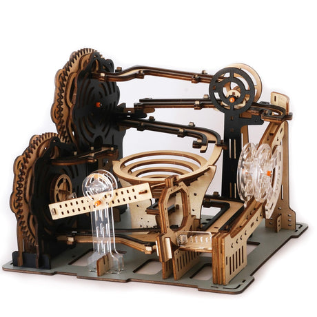 Suerte Marble Run 3D Wooden Puzzles for Adults Model Building Kits Gearjits Mechanical Puzzles Marble Maze DIY Assembly Puzzle Track Gift for Men Suerte