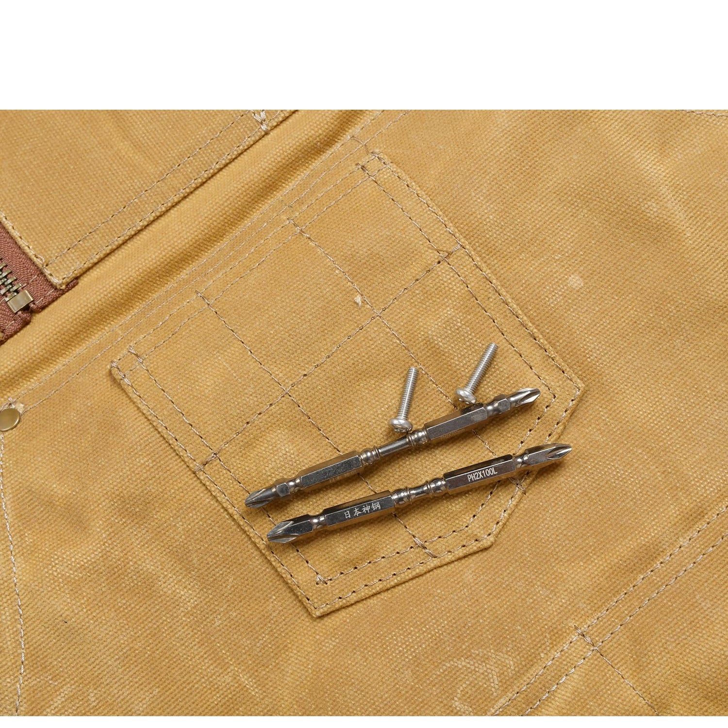 btfapron Heavy Duty Men's and women's work waxed canvas aprons with zipper pockets, protective gifts, suitable for woodworking machinery, barbecuing btfapron