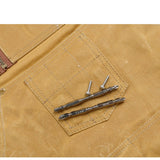 btfapron Heavy Duty Men's and women's work waxed canvas aprons with zipper pockets, protective gifts, suitable for woodworking machinery, barbecuing btfapron