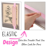 Mr. Pen - Adjustable Leather Pen Holder, 2 Pcs, 8" x 1.5" Mr. Pen