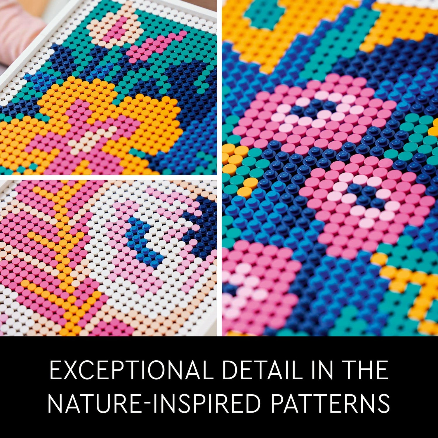 LEGO Art Floral Art 31207, 3in1 Flower Pictures, Wall Art Decoration Building Set, Arts and Crafts Kit, Creative DIY Activity, Beautiful Home Decor, LEGO