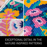 LEGO Art Floral Art 31207, 3in1 Flower Pictures, Wall Art Decoration Building Set, Arts and Crafts Kit, Creative DIY Activity, Beautiful Home Decor, LEGO