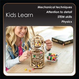 MindWare Gearjits: Gumball Machine Marble Coaster – Wooden 3D Building Puzzle for Teens & Adults – DIY STEM Building Toys for Kids – Fun for Adults MindWare