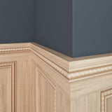 1831-4WHW Unfinished White Hardwood Rope Embossed Trim Moulding ORNAMENTAL