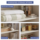 Farmhouse Style 72" Tall Storage Cabinet with Adjustable Shelves and Drawer by JXQTLINGMU JXQTLINGMU