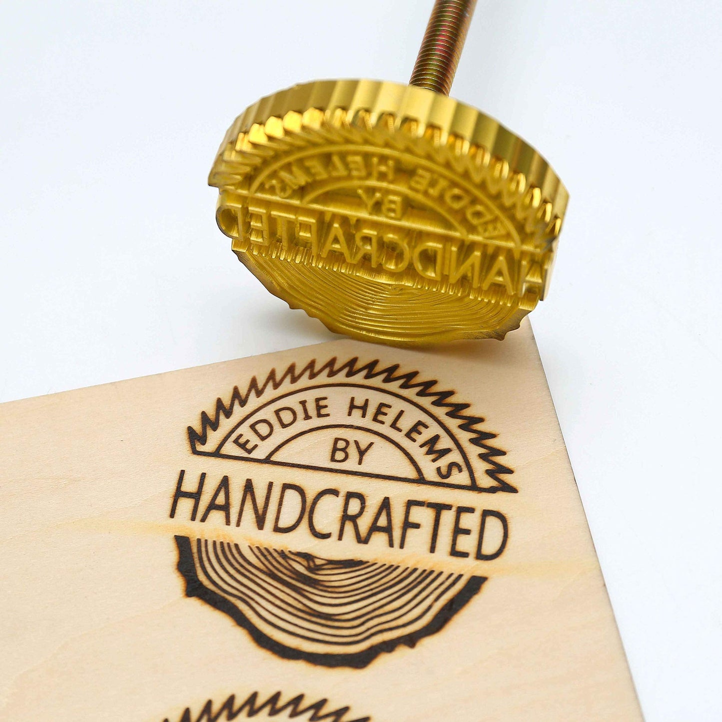 Customisable Wood and Leather Branding Iron - Handcrafted Durable Stamp for Unique Gifting - WoodArtSupply