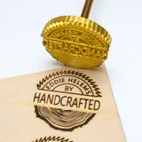 Customisable Wood & Leather Branding Iron - Handcrafted Durable Stamp for Unique Personalisation Generic