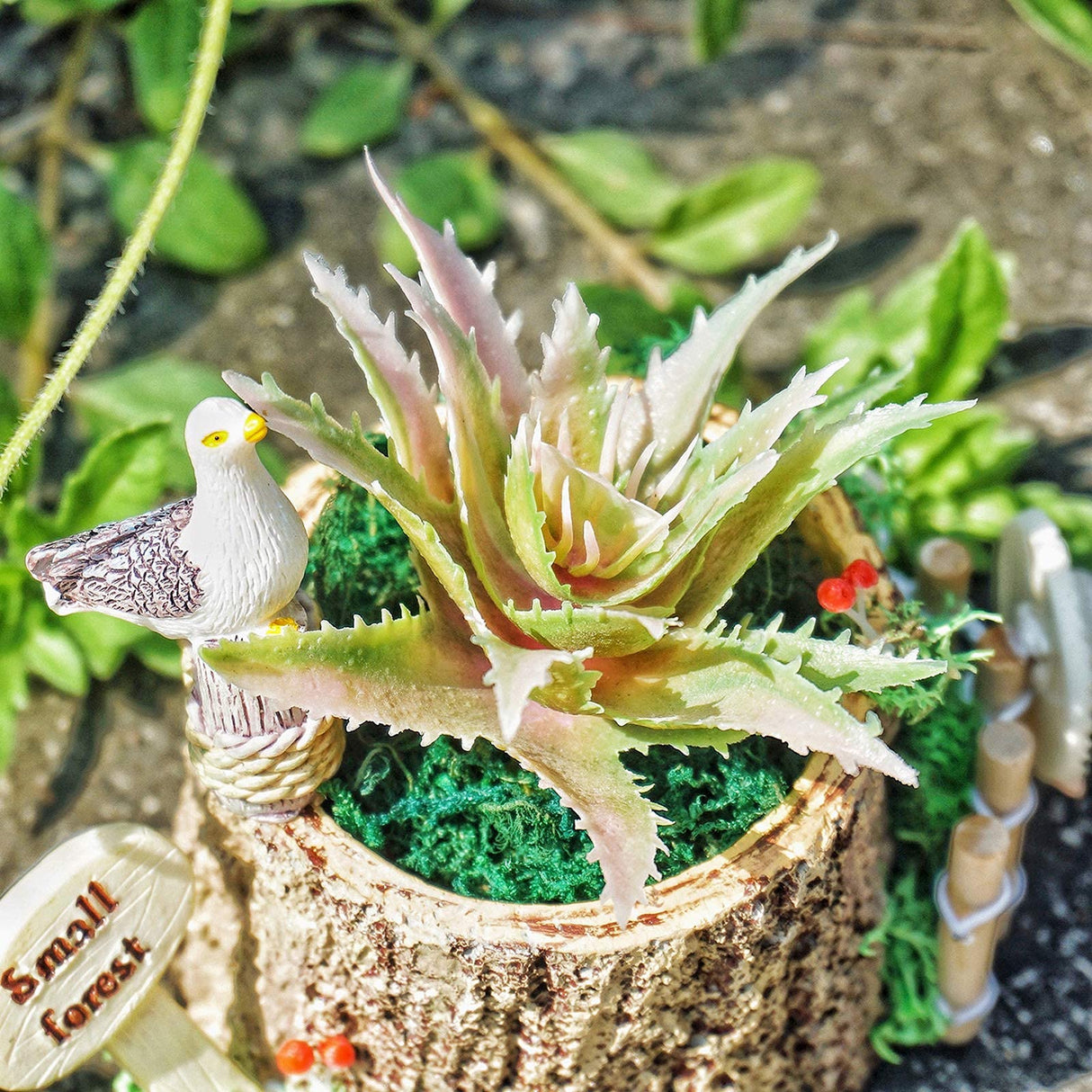 FUNSHOWCASE Small Tree Stump Flower Pot Silicone Mold for Epoxy Resin Concrete Clay Succulent Planter Ashtray Candle Holder 2.8x2inch FUNSHOWCASE