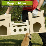 H1M9LX Extra Large Bunny Castle Toys Climbing Tower with Tunnel Hideout for Indoor Rabbits Ventilated Sturdy Enrichment Toys Habitat H1M9LX