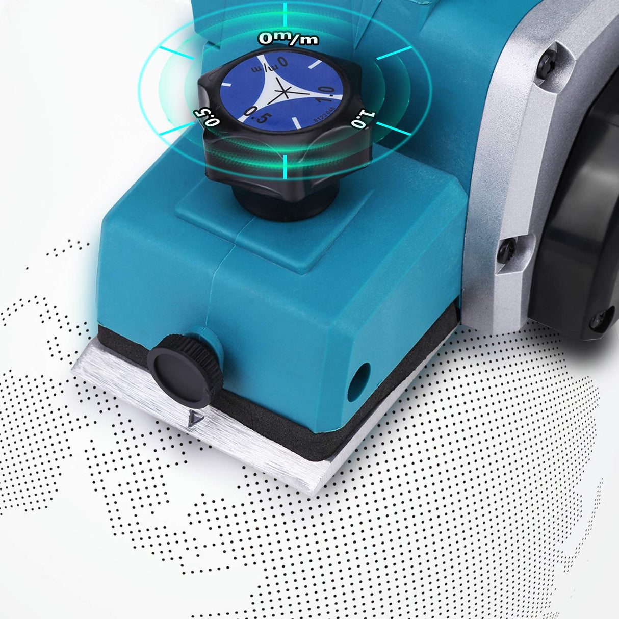 Electric Wood Planer Hand Held, 3-1/4-inch 600W 6-Amp 13000-16000Rpm Powerful Portable Woodworking Electric Planer with Adjustable Cut Depth for Wood Liusin