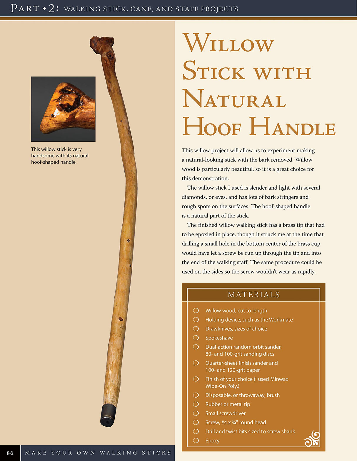 Make Your Own Walking Sticks: How to Craft Canes and Staffs from Rustic to Fancy (Fox Chapel Publishing) 15 Step-by-Step Woodworking Projects, 25 Design Originals