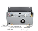 TEN-HIGH CO2 Engraving Machine 40W 300x400mm Laser Engraving Machine with Exhaust Fan USB Port, Standard Version Grey TEN-HIGH