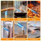 DOMINOX Propane Torch Head for MAP, MAPP and Propane Tank, High Intensity Trigger Start Torch, for Soldering, Ignition, Cooking, Lighting DOMINOX