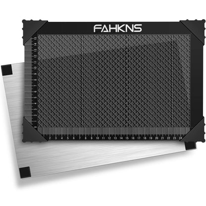 FAHKNS Honeycomb Working Table, 11.81"x7.87"x0.87" Honeycomb Laser Bed for Most Laser Engravers, for Fast Heat Dissipation and Table-Protecting with