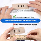 Self-Adhesive Measuring Tape Workbench Ruler Adhesive Backed Double Scale Stick Tape Measure for Work Woodworking, Saw, Drafting Table (24 Inch,5 Zonon