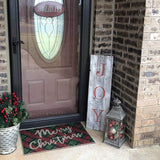 Rockin' Wood 3 Foot DIY Blank Rustic Weathered Reclaimed Natural Wood Sign with Sawtooth Hangers for Door or Porch Decor, Whitewash Rockin' Wood