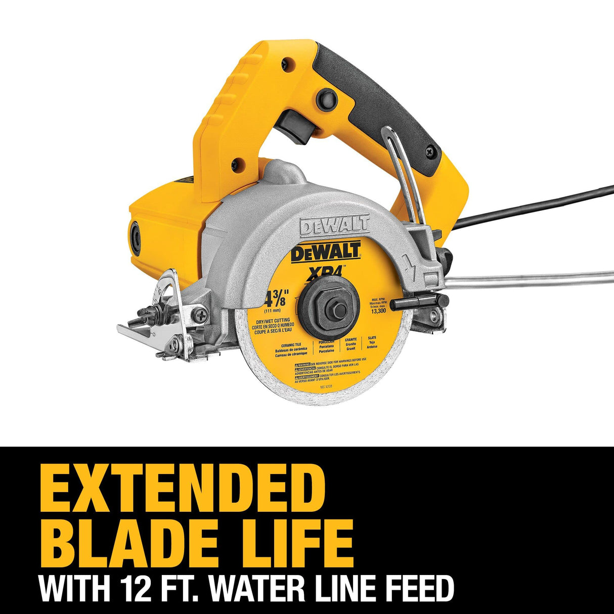 DEWALT Wet Tile Saw, Masonry, 4-3/8-Inch (DWC860W) DEWALT