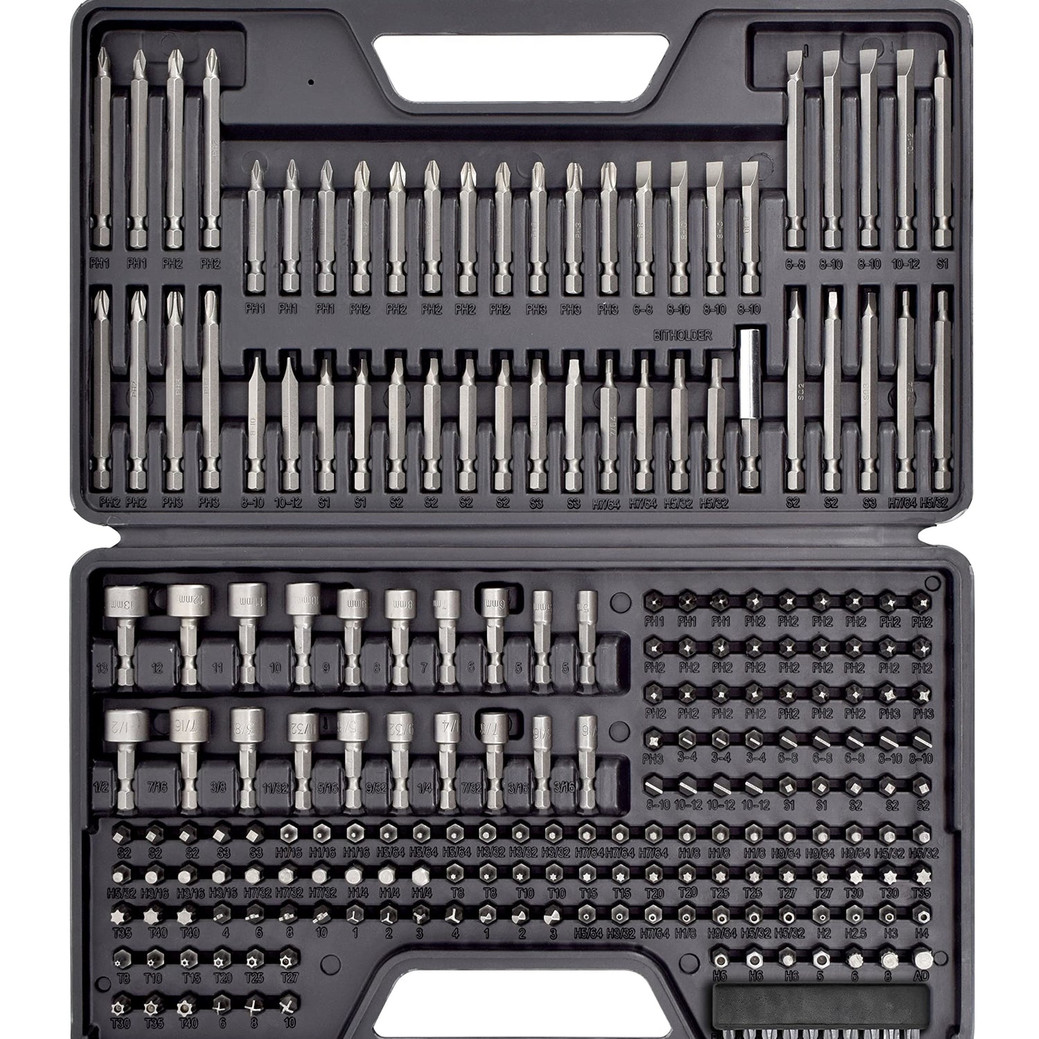 Jackson Palmer 218 Piece Ultimate Screwdriver Bit Set, High Grade Carbon Steel, Includes Hard-to-Find Security Bits Jackson Palmer