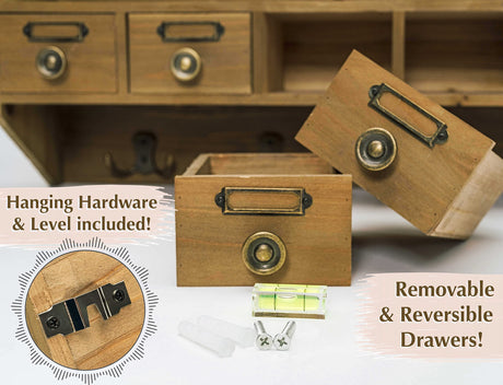 Farmhouse Solid Wood Multi-Functional Medicine Cabinet for Elegant Storage Solutions Felt Creative Home Goods