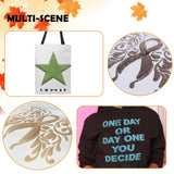 Glitter Puff Vinyl Heat Transfer 3D - Puff HTV Vinyl 8 Sheets 12"x 10" Glitter Heat Transfer Vinyl for T-Shirt Clothes Compatible with Cricut Air or AXLORP