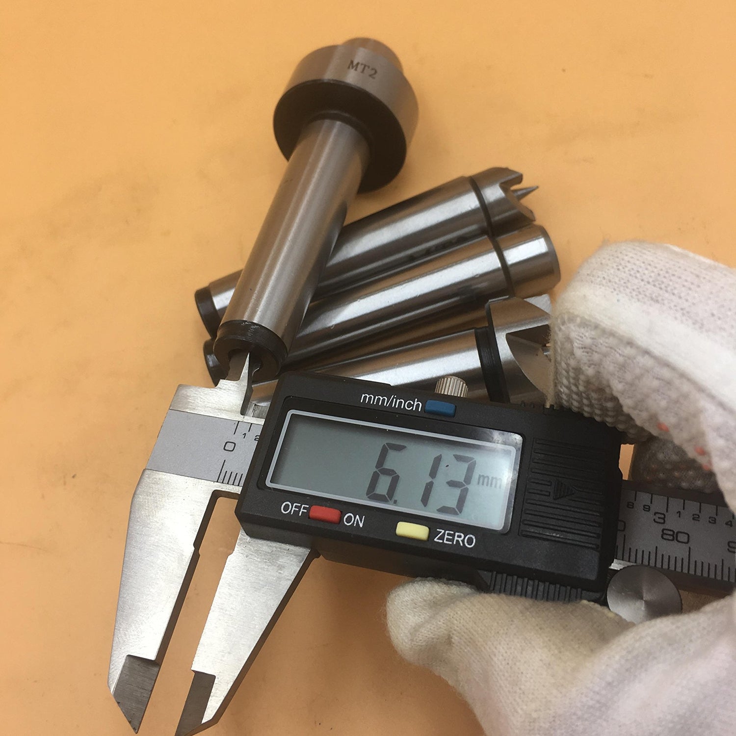 MT2 Live Center Wood Lathe Drive Spur Cup 4pcs Set with 2Pcs Extra Replacement Tips with Good Quality Wooden Box Almhs