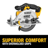 DEWALT 20V MAX Circular Saw, 6-1/2-Inch Blade, 460 MWO Engine, 0-50 Degree Bevel Capability, Bare Tool Only (DCS391B) DEWALT