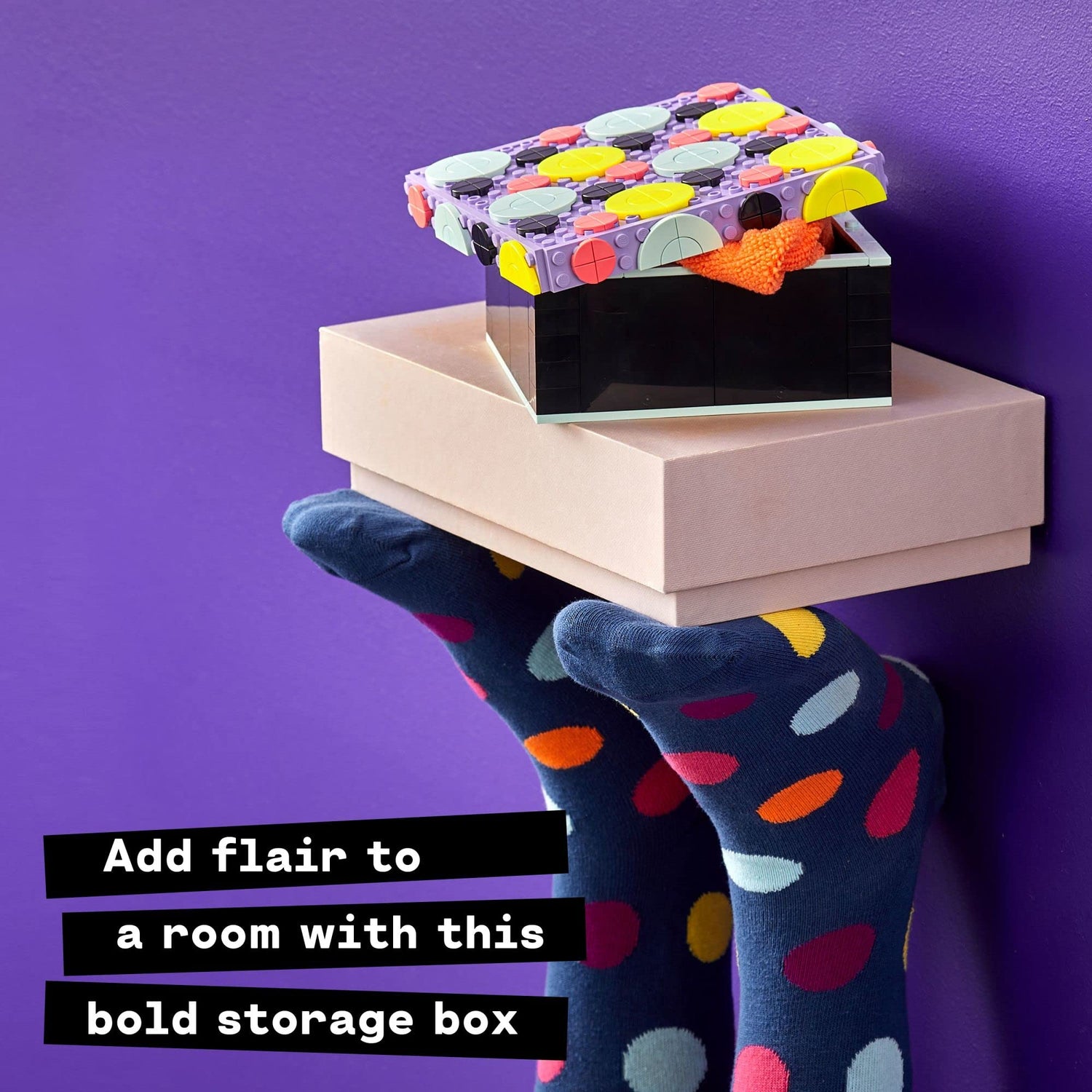 LEGO DOTS Big Box 41960 Arts and Crafts Set for Kids Aged 6 Plus, DIY Desk Tidy Organizer or Toy Jewelry Storage Tray, Decoration Creative Activity LEGO