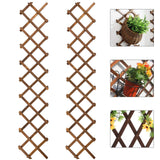 Pack of 2 Wooden Lattice Wall Planter- Extra Thick Expandable Plant Climb Hanging Frame Trellis Plant Support Fence Indoor Air Plant Vertical Rack ANPHSIN