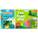 Skillmatics Dot It & Fun with Foam Animals Theme Bundle, Art & Craft Kits, DIY Activities for Kids Skillmatics