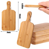 12 Packs Cutting Board Set Plain Chopping Board with Handles Large Serving Board Wooden Kitchen Cutting Board Bulk for Vegetables Meat Pizza Cheese Patelai