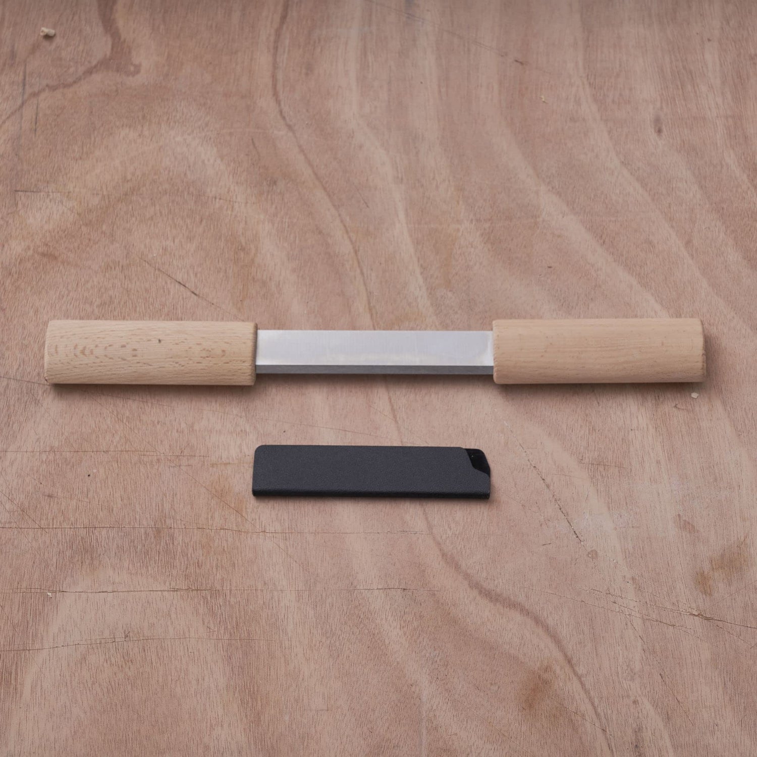 HERMIT TOOLS Wood Carving Tools with Sheath Woodworking Tool 5.1" Draw knife Wood Chisels Wood Draw Knife Woodworking Drawing Tools Fleshing Knife HERMIT TOOLS