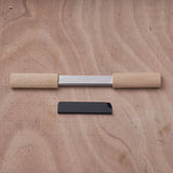 HERMIT TOOLS Wood Carving Tools with Sheath Woodworking Tool 5.1" Draw knife Wood Chisels Wood Draw Knife Woodworking Drawing Tools Fleshing Knife HERMIT TOOLS