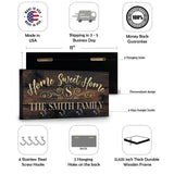 Personalized Key Holder for Wall - Custom Key Hanger with Family Name | 12 Designs, 8 Background Options | House Warming Presents for New Home, Brd Gifts