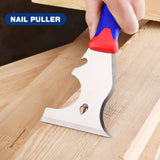 WORKPRO Paint Scraper, 8 in 1 Paint Remover, Metal Putty Knife with Hammer End and Can Opener, Stainless Steel Scraper Tool for Removing Caulk, WORKPRO