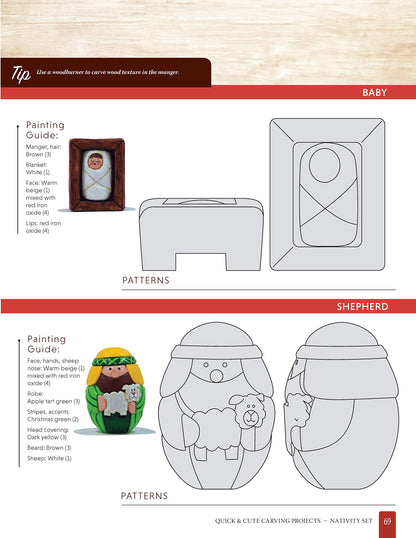 Quick & Cute Carving Projects: Patterns for 46 Projects to Carve in One Day (Woodcarving Illustrated Books) (Fox Chapel Publishing) Easy, - WoodArtSupply