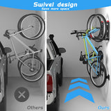 WALMANN BIKEPAL No Lifting Wall Mount Swivel Bike Rack, Vertical Bike Wall Hangers for Garage Space Saving Home Bike Storage Solution (2 Pack) WALMANN