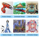 Caliart Markers, 100 Colors Dual Tip Art Markers Sketch Pens Permanent Alcohol Based, with Case for Adult Kids Halloween Drawing Sketching (White Caliart