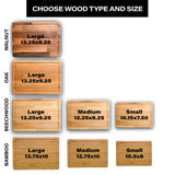 Personalized Cutting Board, Perfect Gifts for Couples or Parents, Customizable Christmas Gifts, Wedding, Anniversary, House Warming Gift Idea, Wooden Kenzal Customized