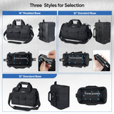 TICONN 12in Tool Bag with Waterproof Soft Bottom, Multi-Pockets Wide Mouth Tool Tote with Safety Reflective Straps, Adjustable Shoulder Strap TICONN