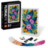 LEGO Art Floral Art 31207, 3in1 Flower Pictures, Wall Art Decoration Building Set, Arts and Crafts Kit, Creative DIY Activity, Beautiful Home Decor, LEGO
