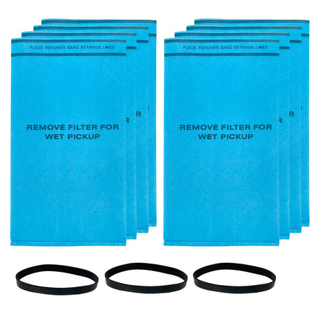 8 Pack Wet Dry Filter Bags Compatible with WORKSHOP WS01025F2, Craftsman 9-38737, MultiFit VF2000, Select 2-1/2 to 5-Gallon Shop Vac Vacuum Stinger Kerneed